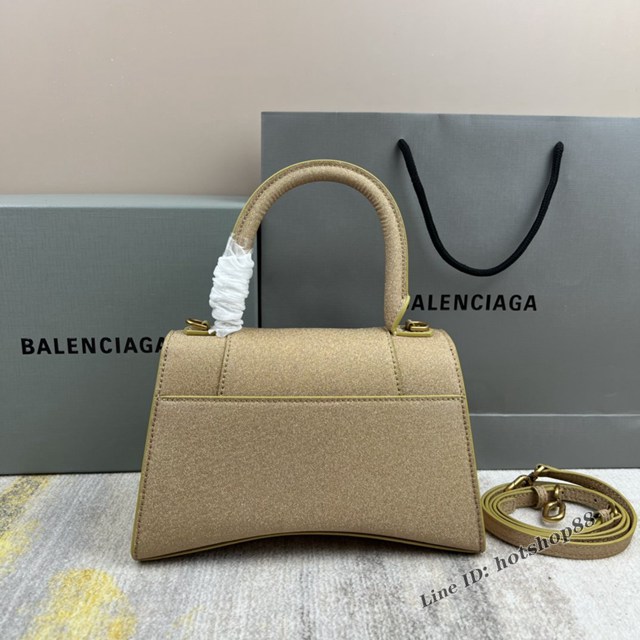 Balenciaga專櫃爆款新閃閃沙漏包 巴黎世家原單手提肩背包 8895閃金 fyj1244